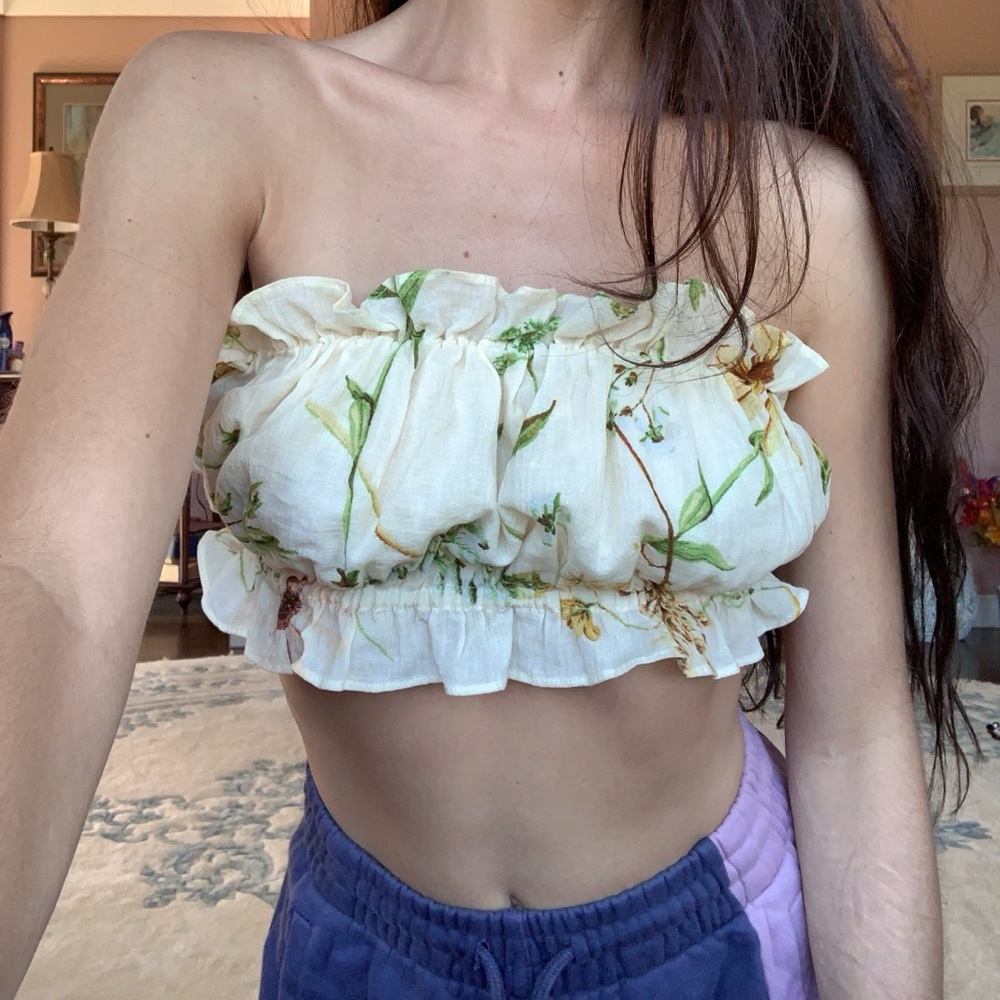 BNWOT H&M Sunflower Bandeau Top